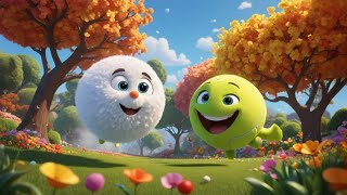 Powder Ball And Tennis Ball Cartoons for kids l English Cartoons l Hindi cartoon l cartoon for kids [upl. by Wojcik]