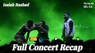 Isaiah Rashad performs Cilvia Demo Tape Live 10 Year Anniversary Full Concert Recap  012424 [upl. by Enniroc134]