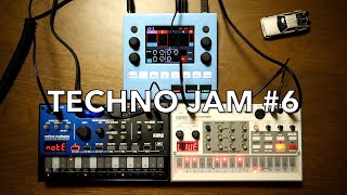 Techno Jam 6 Korg volca nubass sample2 1010music bluebox [upl. by Slohcin]