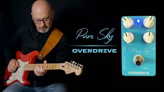 Calines Pure Sky CP12 Overdrive  Timmy Overdrive Clone  Guitar Pedal Demo No Talking [upl. by Wahkuna]