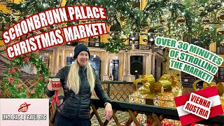 Exploring the Schönbrunn Palace Christmas Market 2024 [upl. by Nnil]