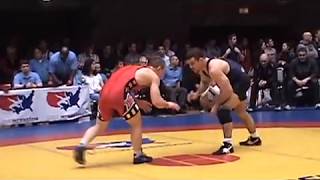 Cary Kolat dec Josh Churella 66 kg freestyle semis  2011 US OPEN [upl. by Noyrb]