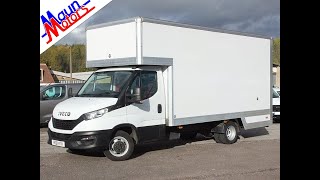 2021 Iveco Daily DROPWELL Luton  Removals Box Van with AIR CON Euro 6 [upl. by Samara]