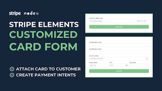 Stripe Elements  Build a custom card form [upl. by Tolkan]