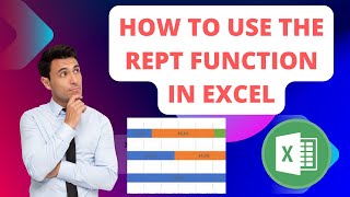 how to use the REPT Function in Excel  excel rept function [upl. by Ahcim]