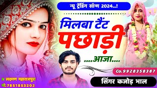 मिलबा टैंट पछाड़ी आजा । Milba Taint Pichhadi Aaja । New Trending Song 2024 । Kajod Bhal [upl. by Garv]