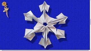 Origami modulaire  ❄️ Flocon de neige [upl. by Eikin]