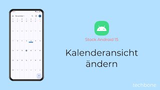 Kalenderansicht ändern Android 15 [upl. by Ardehs]