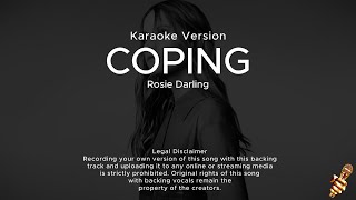 Rosie Darling  Coping Karaoke Version [upl. by Jehiah]