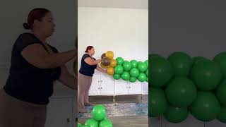 Arco de Globos es fácil y puedes usarlo para decoración en casa 🎈 globos balloons arcodeglobos [upl. by Enehpets474]