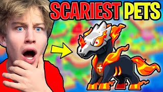 Top 5 SCARIEST Pets in Prodigy RARE [upl. by Kcirdaed345]