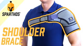 How to Use Sparthos Shoulder Brace  Support Compression and Stability for Your Shoulders [upl. by Akirdnas688]