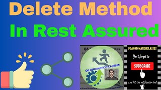 20 Delete Method in Rest Assured [upl. by Annait522]