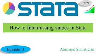 How to find missing values in Stata  Stata Learning in Bangla Part5 [upl. by Dlorej]