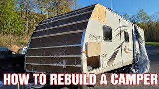 The Salvage Camper Project is Almost Back Together [upl. by Durkee]