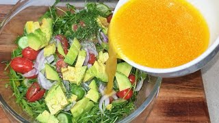 Healthy tasty Rocket Salad with Avocado [upl. by Moyra]