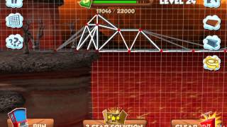 Bridge Builder Constructor Simulator  Volcano level 24 [upl. by Belita836]