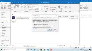 How to Recall sent email message in Outlook  Office 365 [upl. by Tnecnivleahcim]