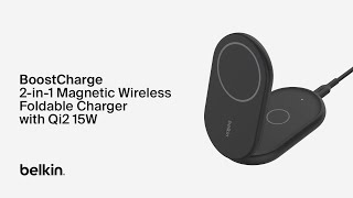 Belkin BoostCharge 2in1 Magnetic Foldable Wireless Charger with Qi2 15W [upl. by Padraic]