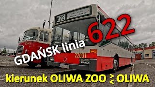 GDAŃSK linia 622 kierunek OLIWA ZOO ⬌ OLIWA [upl. by Ynnor900]