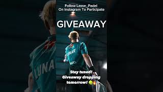 Giveaway tomorrow 🚨LassePadel [upl. by Satsok618]