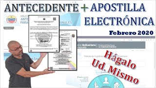 CÓMO SOLICITAR ANTECEDENTES PENALES Y APOSTILLARLOS ► Hágalo Ud Mismo  2021 [upl. by Lindsay]