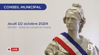 Conseil Municipal  Jeudi 10 octobre 2024 [upl. by Oby]