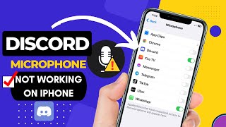 How To Fix Discord Microphone Not Working on iPhone  Discord Mic Issues Fixed [upl. by Sarazen]