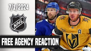 LIVE 2024 NHL Free Agency Reaction [upl. by Acnairb879]