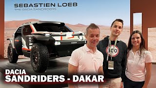 DACIA SANDRIDER  La voiture du DAKAR par Dacia et Prodrive  Interview avec Sébastien LOEB [upl. by Rodge670]