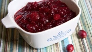 Homemade Cranberry Sauce Recipe  Quick amp Easy [upl. by Akirdnwahs]