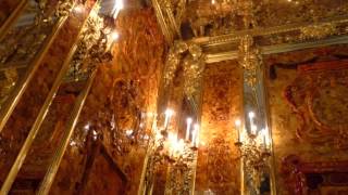 琥珀廳 Amber Room Catherine Palace St Petersburg Russia [upl. by Edlitam]