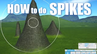 Spikes Made EASY  Planet Coaster Gameplay How To Tips  Terrain Sculpting [upl. by Shanon]