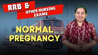 Normal Pregnancy  Materinng RRB Nursing Exams Made Easy [upl. by Jakie668]