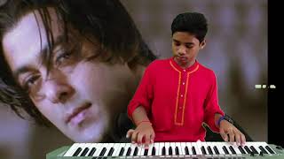 tere naam title song keyboard cover by siddhu [upl. by Oirottiv109]