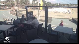 Webcam Lanzarote  Live Stream from the Beachbar in Costa Teguise [upl. by Mccarthy]