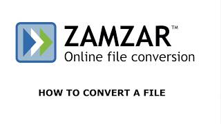 How to convert a file with Zamzar [upl. by Ayanet]