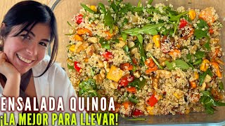 🍠😱LA MEJOR ENSALADA DE QUINOA Receta facil y Rapida Para Llevar [upl. by Haelem159]