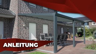 So einfach montierst du eine Terrassenüberdachung aus Aluminium [upl. by Corinna]