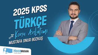 8 KPSS 2025 TÜRKÇE MUSTAFA ONUR BOZKUŞ SÖZCÜKTE YAPI  1 [upl. by Paulie]