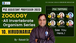 HIRUDINARIA  All Invertebrate Organism Series  Zoology PSC Assistant Professor 2023 [upl. by Holsworth]