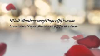 Paper Anniversary Gifts [upl. by Yraeht]