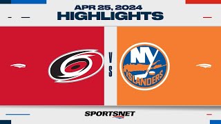 NHL Game 3 Highlights  Hurricanes vs Islanders  April 25 2024 [upl. by Eniamreg]