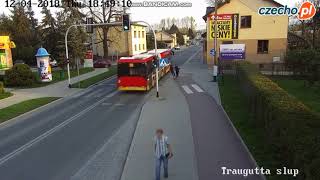 17latka wepchnęła koleżankę pod autobus  Prank by friend dangerous Czechowice Dziedzice [upl. by Day]