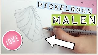 Wickelrock malen  EASY  Malen für Anfänger  Foxy Draws [upl. by Lindbom]