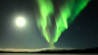 One night in Finnish Lapland with northern lights [upl. by Ayotel104]