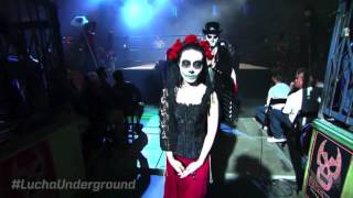 Christopher Yates and Amy Marchese with Day of the Dead Stilt Characters [upl. by Asirehc155]