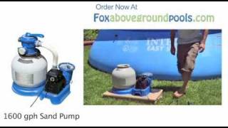 14quot Intex 1600 gph Pool Sand Filter Pump Instructional Video 56673 [upl. by Irfan426]