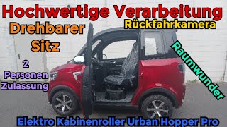 Innenraum Elektro Kabinenroller Urban Hopper Pro [upl. by Banwell]