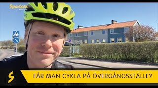 Får man cykla på ett övergångsställe [upl. by Gans]